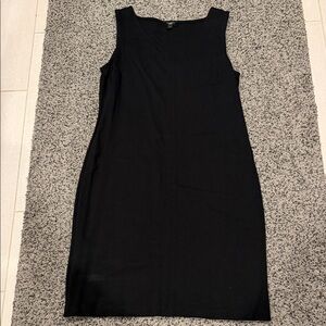 Talbots - Classic Sleeveless Black Sheath Dress - Unbranded